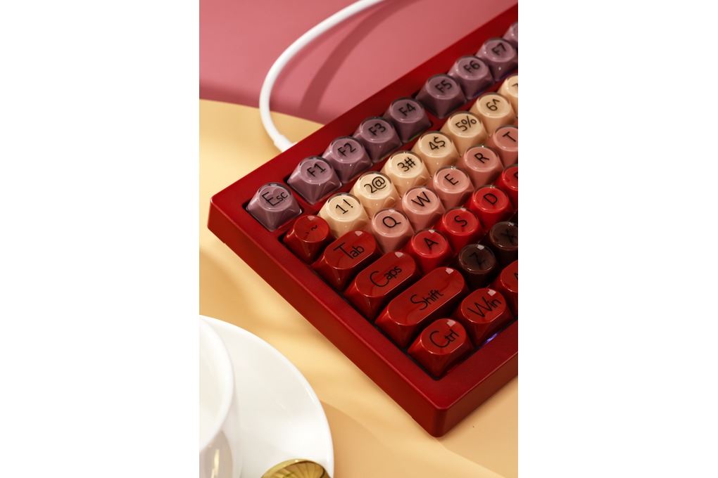 Bàn Phím Cơ Có Dây Gaming Veekos K75 Veekos K75 Màu Hồng