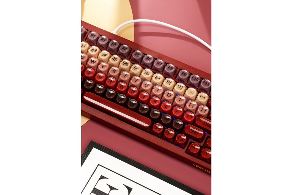 Bàn Phím Cơ Có Dây Gaming Veekos K75 Veekos K75 Màu Hồng