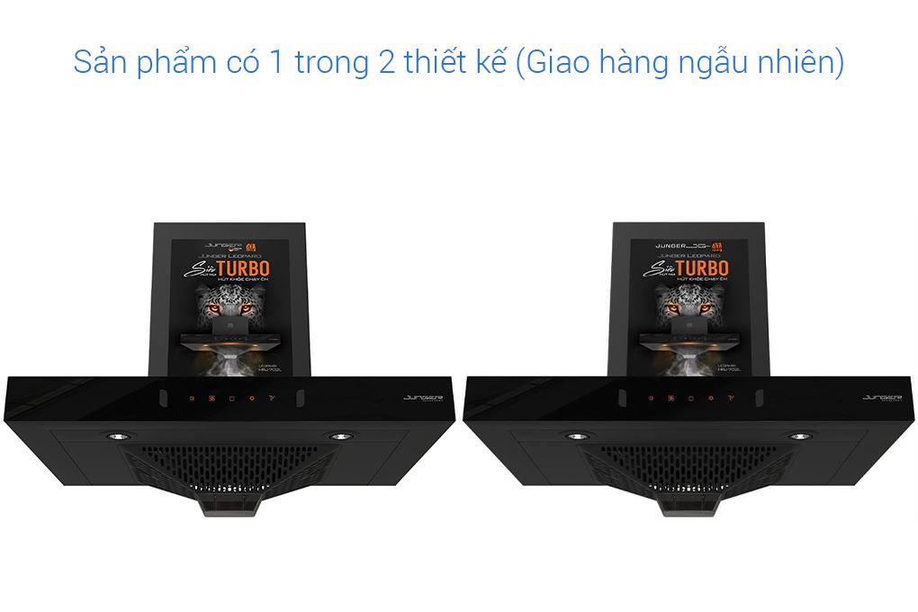 Máy hút mùi áp tường Junger Leopard HRJ-702L Màu Đen - Bạc