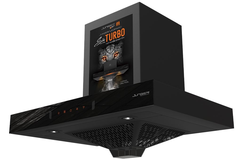 Máy hút mùi áp tường Junger Leopard HRJ-702L Màu Đen - Bạc