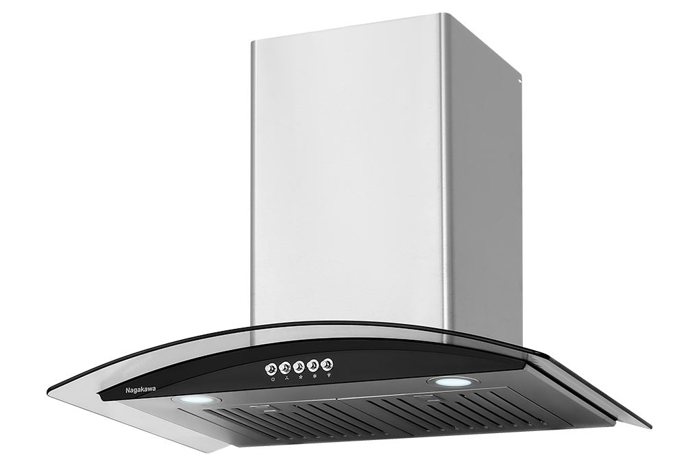 Máy hút mùi kính cong Nagakawa NKCH12M70 Màu Inox