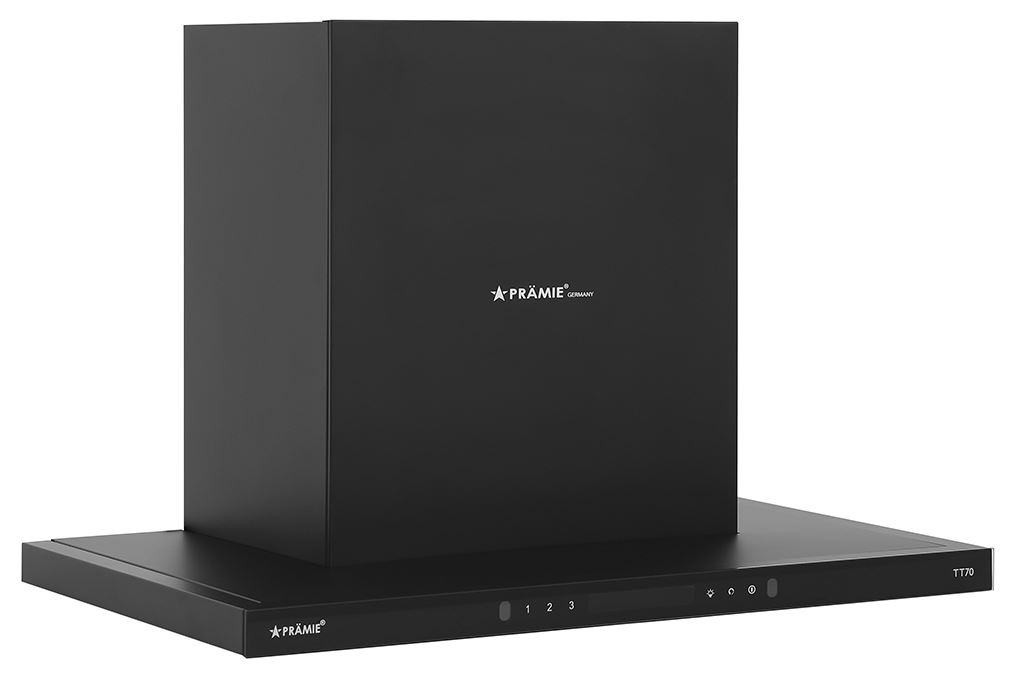Máy hút mùi áp tường Pramie TT70 Màu Đen