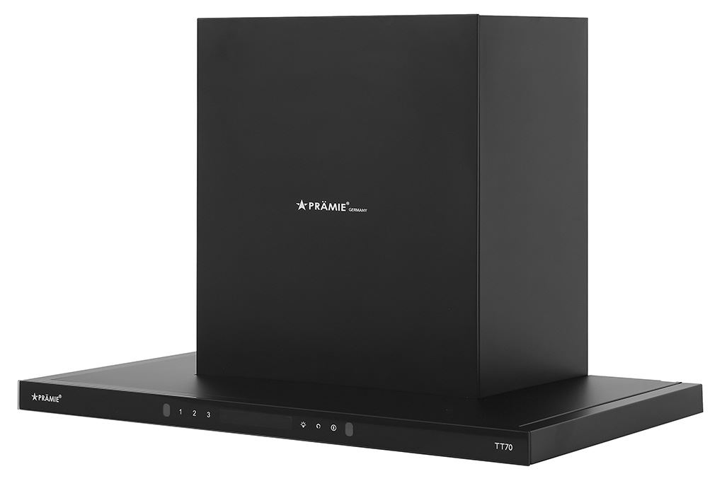 Máy hút mùi áp tường Pramie TT70 Màu Đen