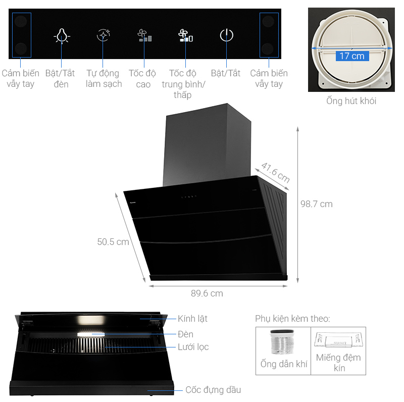 Máy hút mùi áp tường Panasonic FV-VX9ABBYUE