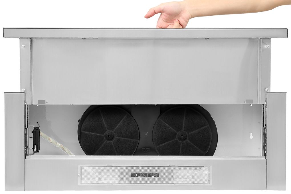 Máy hút mùi âm tủ KAFF KF-Tl80H Màu Trắng - Bạc