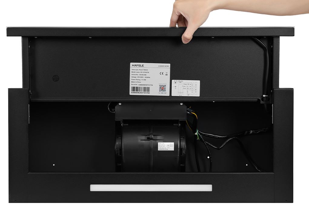 Máy hút mùi âm tủ Hafele HC-H7032TB (538.86.098) Màu Đen