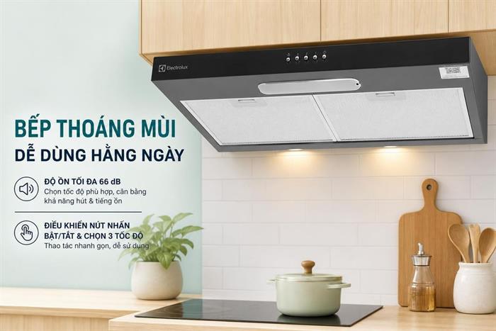 Máy hút mùi âm tủ Electrolux ECF7311KB Màu Đen