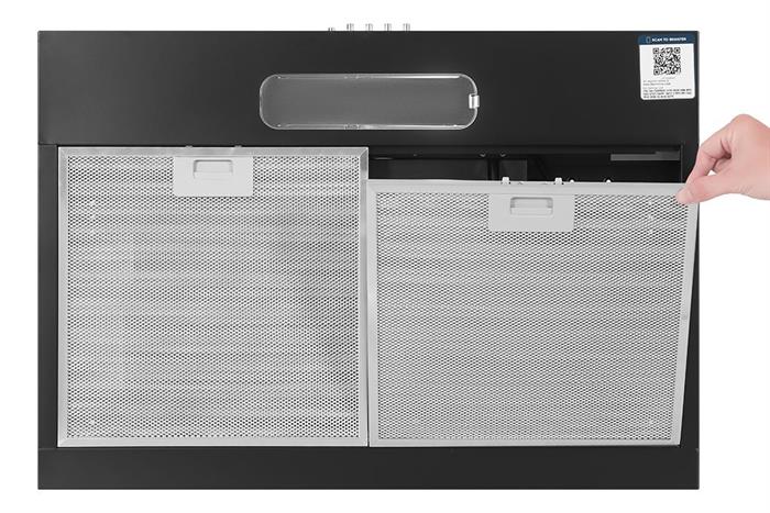 Máy hút mùi âm tủ Electrolux ECF7311KB Màu Đen