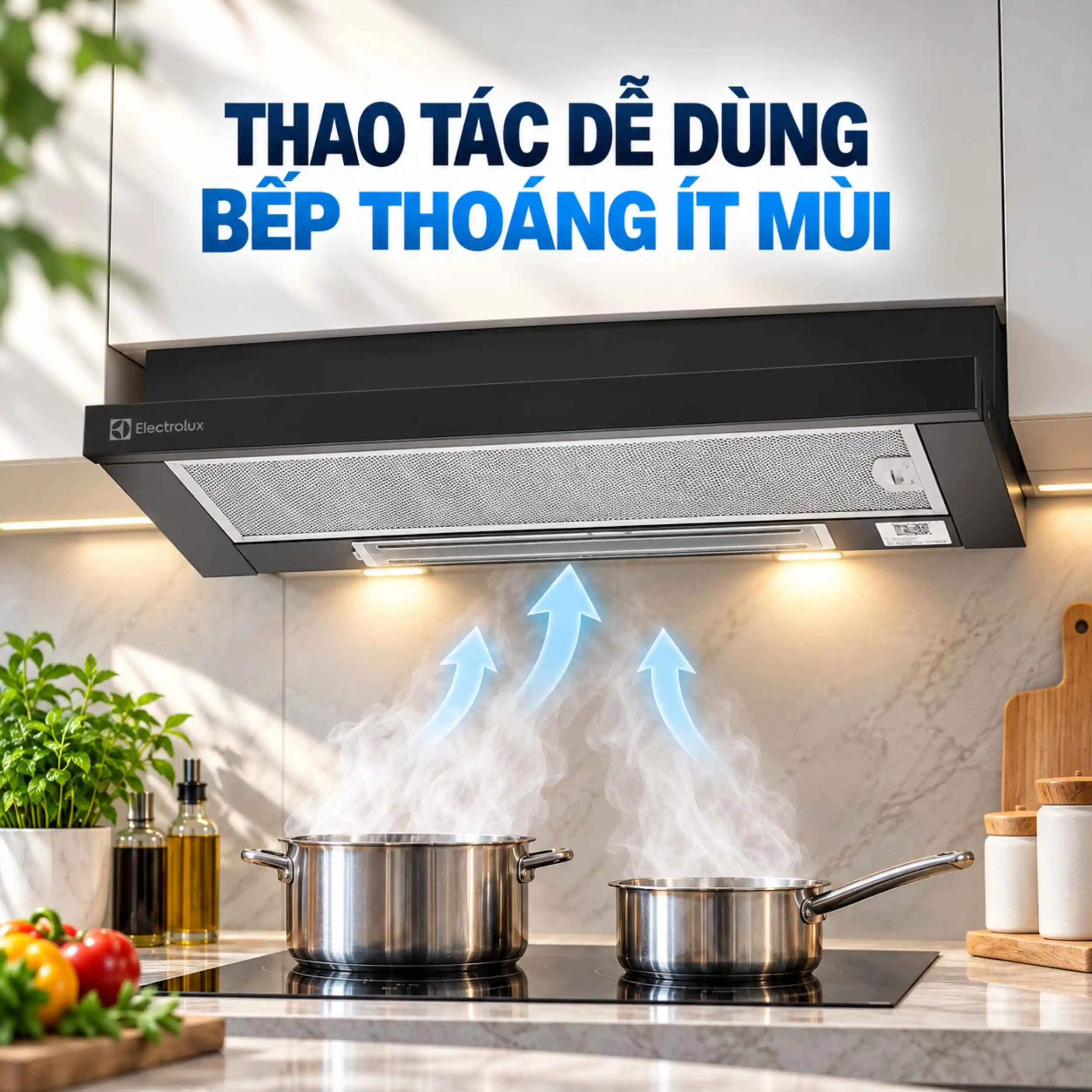 Máy hút mùi âm tủ Electrolux ECP7311GB Màu Đen
