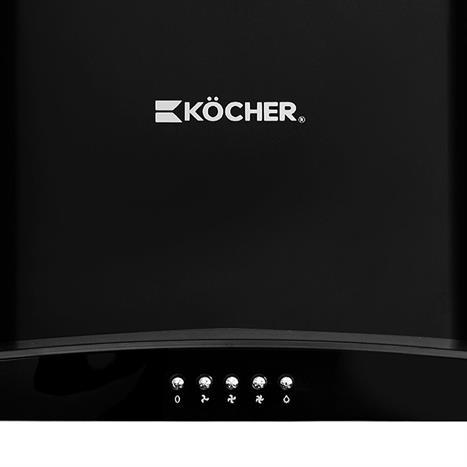 Máy hút mùi kính cong Kocher K-8070V Màu Đen