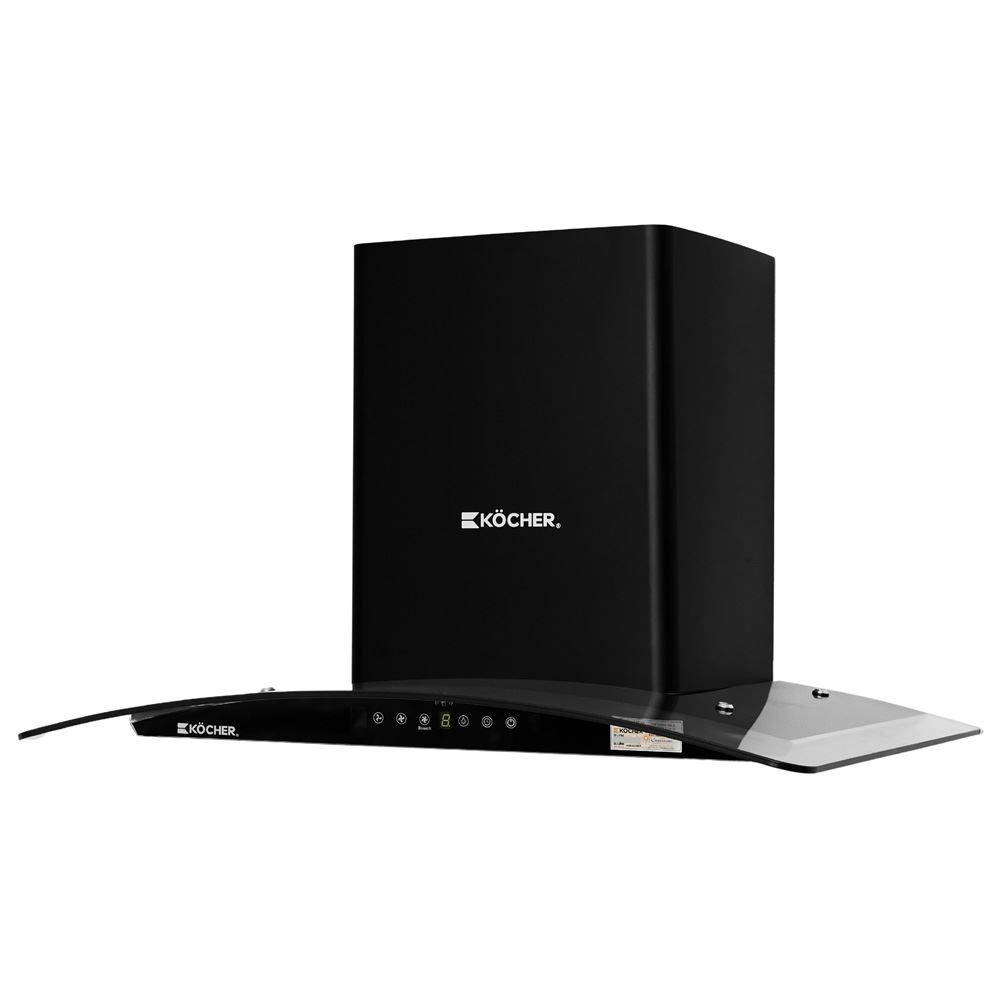 Máy hút mùi kính cong Kocher K-226V - 70 cm Màu Đen