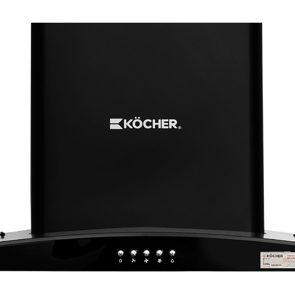Máy hút mùi kính cong Kocher K-8872V Màu Đen