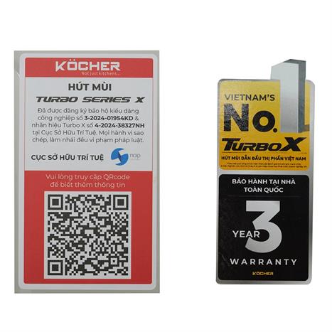 Máy hút mùi âm tủ Kocher TURBO X-350T Màu Trắng