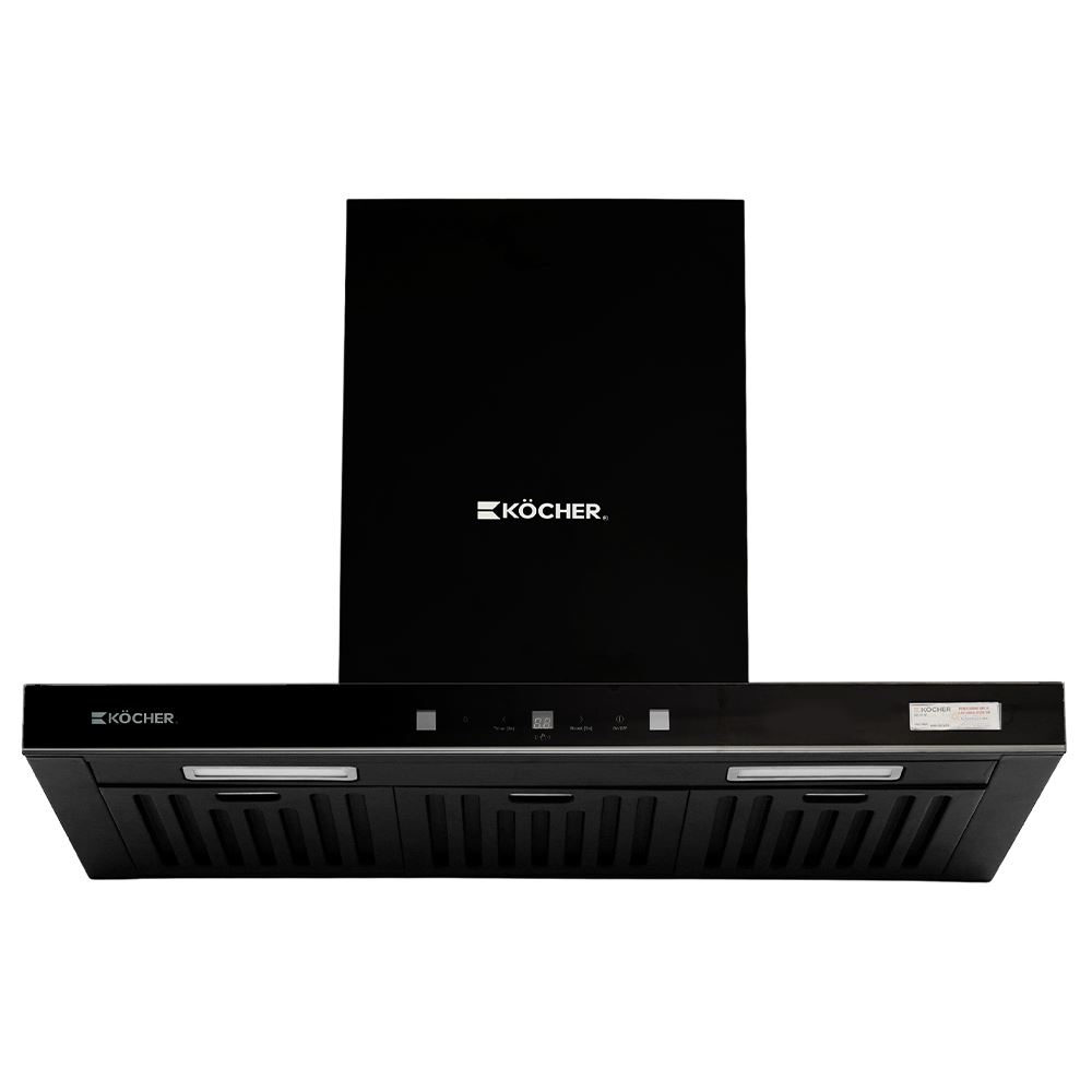 Máy hút mùi áp tường Kocher TURBO T-350D Màu Đen
