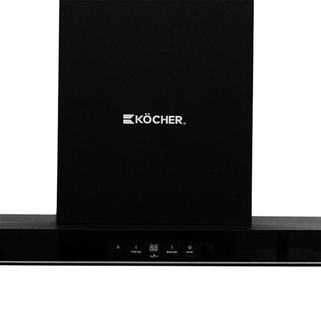 Máy hút mùi áp tường Kocher TURBO T-350D Màu Đen
