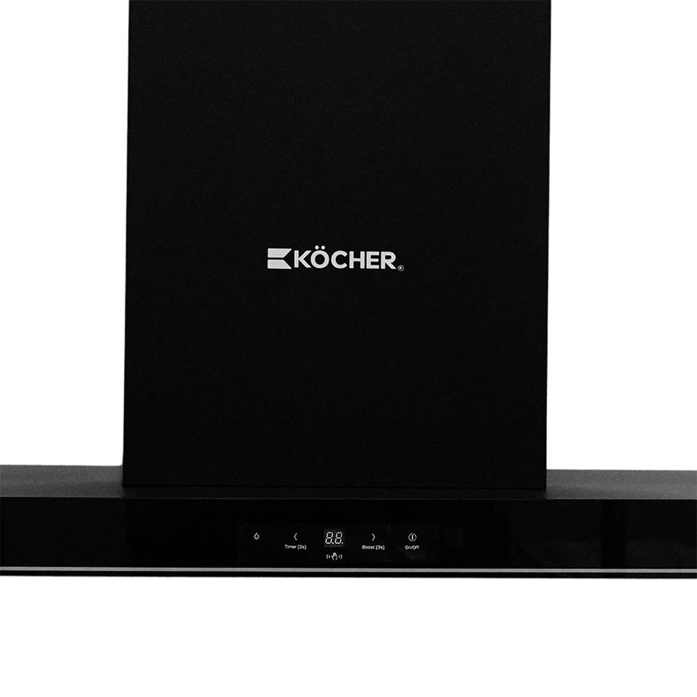 Máy hút mùi áp tường Kocher TURBO T-350D Màu Đen