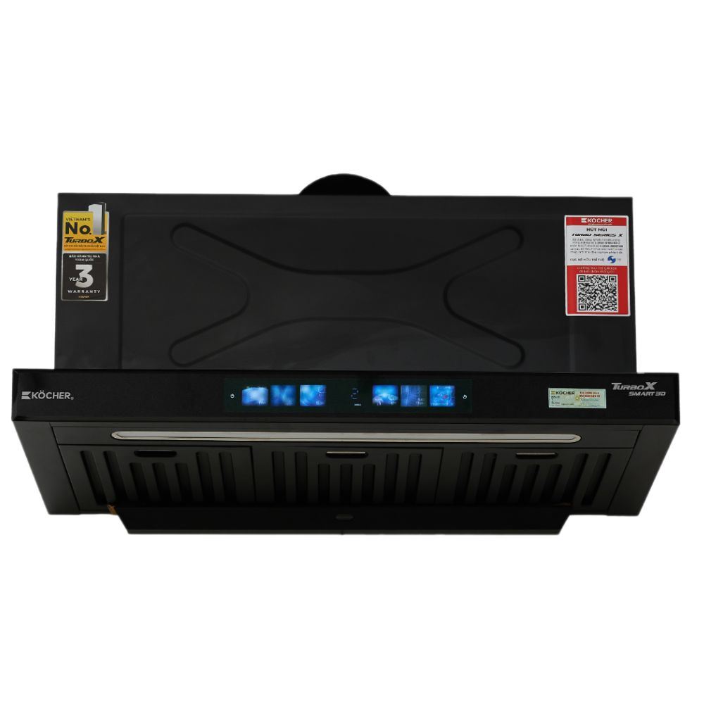 Máy hút mùi âm tủ Kocher 3D X3D-350D AUTO CLEAN Màu Đen