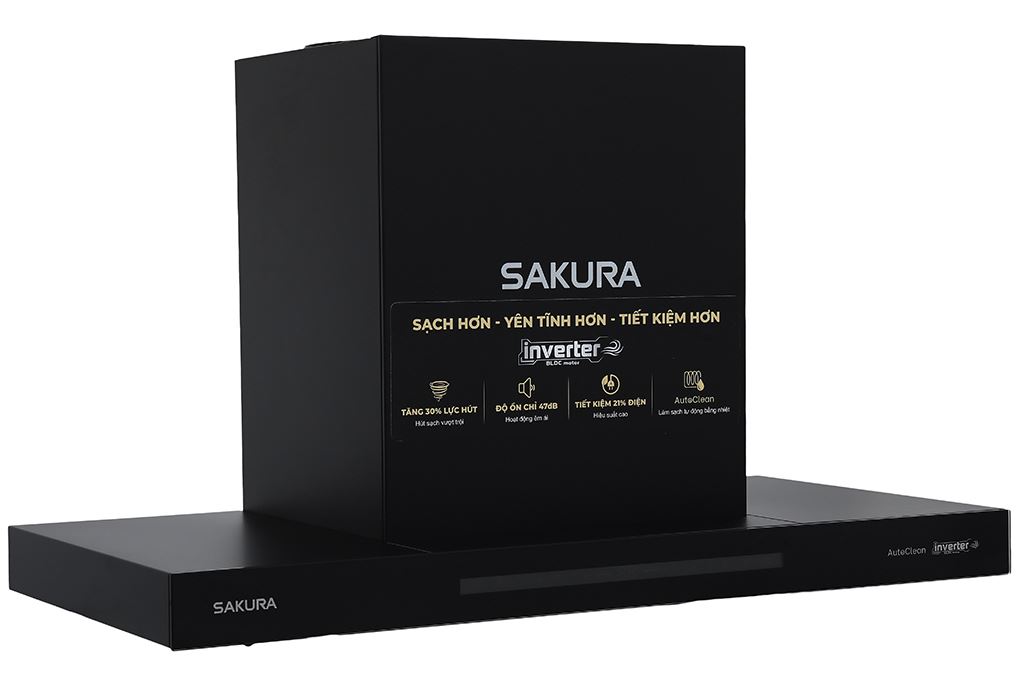 Máy hút mùi âm tủ Sakura R-D70B Màu Đen