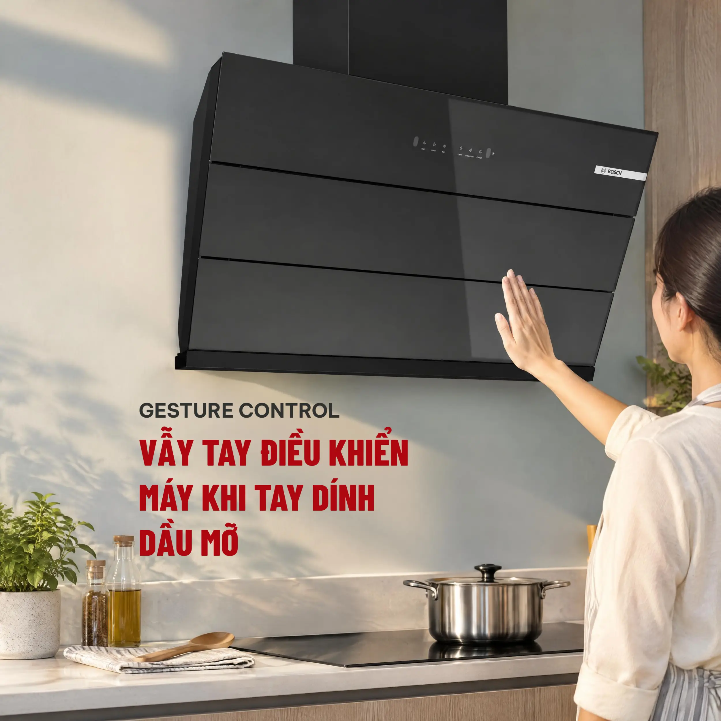 Máy hút mùi kính vát Bosch DWK98IJ60I