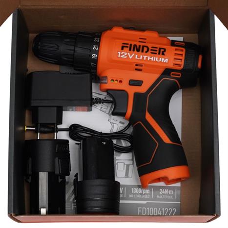 Máy khoan pin Finder FD10041222 12V Màu Đen - Cam