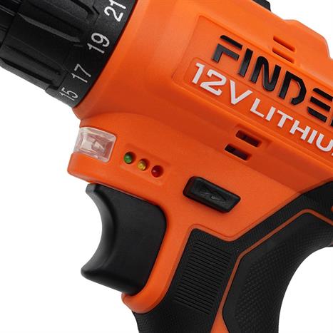 Máy khoan pin Finder FD10041223 12V Màu Đen - Cam