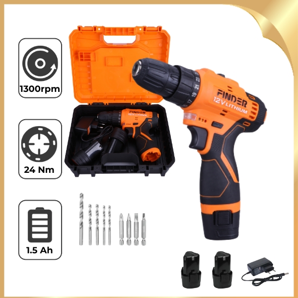 Máy khoan pin Finder FD10041223 12V