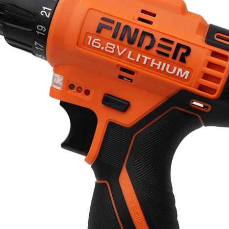 Máy khoan pin Finder FD10041621 16.8V Màu Đen - Cam