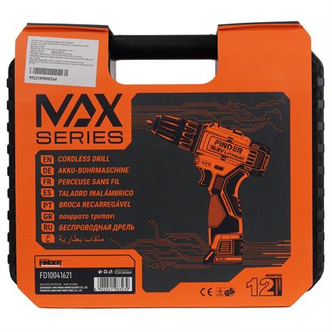 Máy khoan pin Finder FD10041621 16.8V Màu Đen - Cam