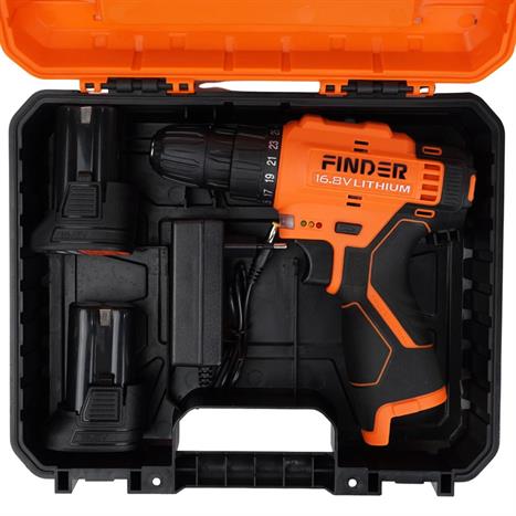 Máy khoan pin Finder FD10041621 16.8V Màu Đen - Cam