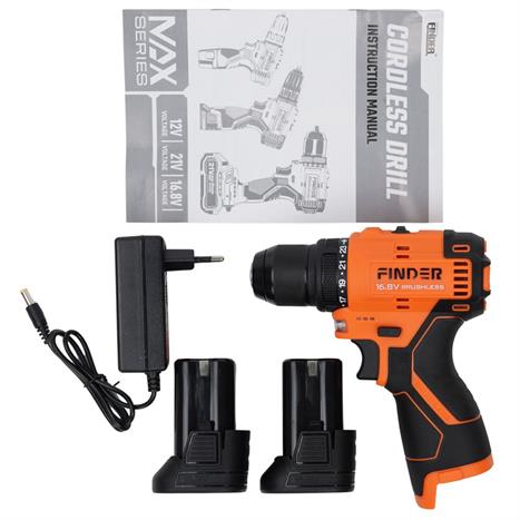 Máy khoan pin Finder FD10181621 16.8V Màu Đen - Cam