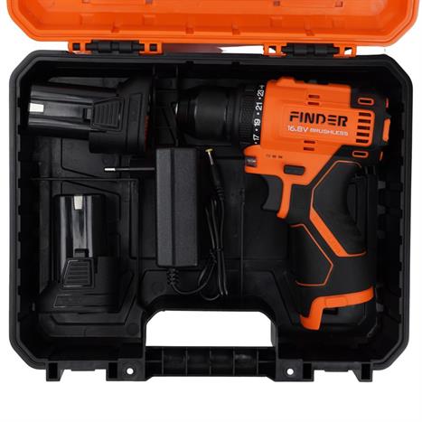 Máy khoan pin Finder FD10181621 16.8V Màu Đen - Cam
