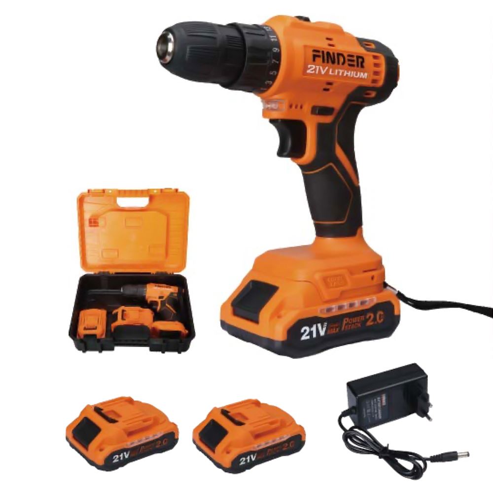 Máy khoan pin Finder FD10042121 21V Màu Đen - Cam