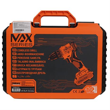 Máy khoan pin Finder FD10042122 21V Màu Đen - Cam