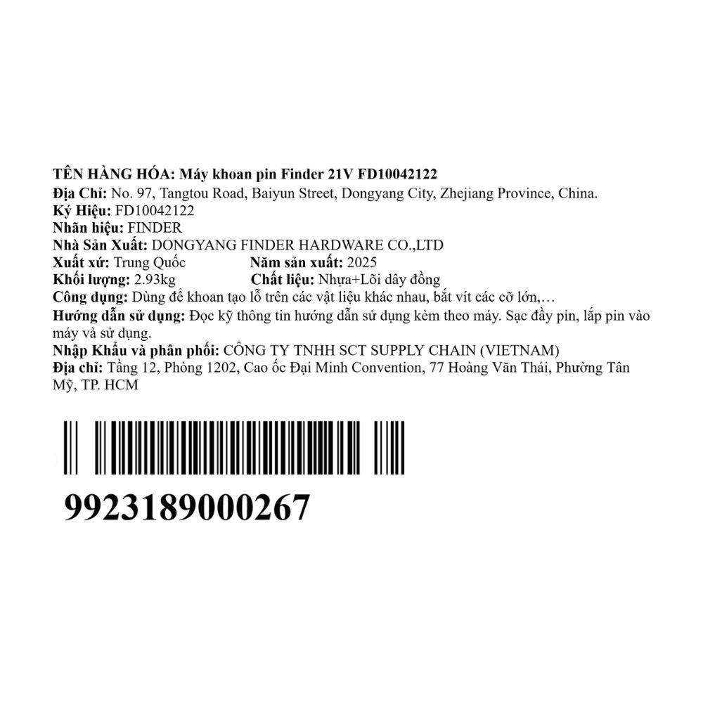 Máy khoan pin Finder FD10042122 21V - 20
