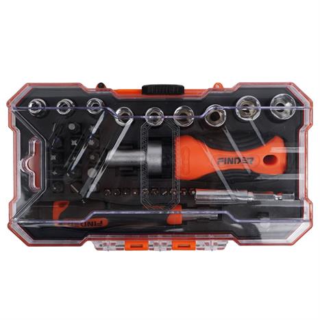 Bộ vặn vít 38 món Finder 193235 Màu Đen - Cam