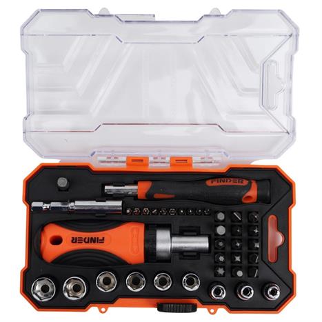 Bộ vặn vít 38 món Finder 193235 Màu Đen - Cam