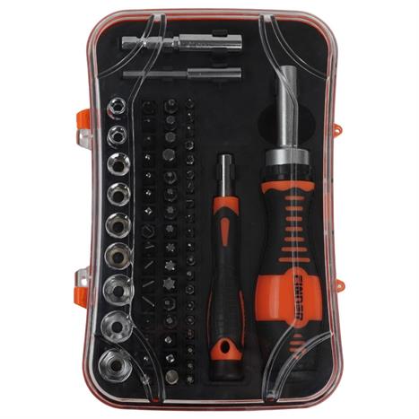 Bộ dụng cụ vặn vít 65 món Finder 193219 Màu Đen - Cam