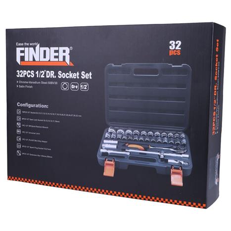 Bộ dụng cụ đầu khẩu 1/2 32 món Finder 192537