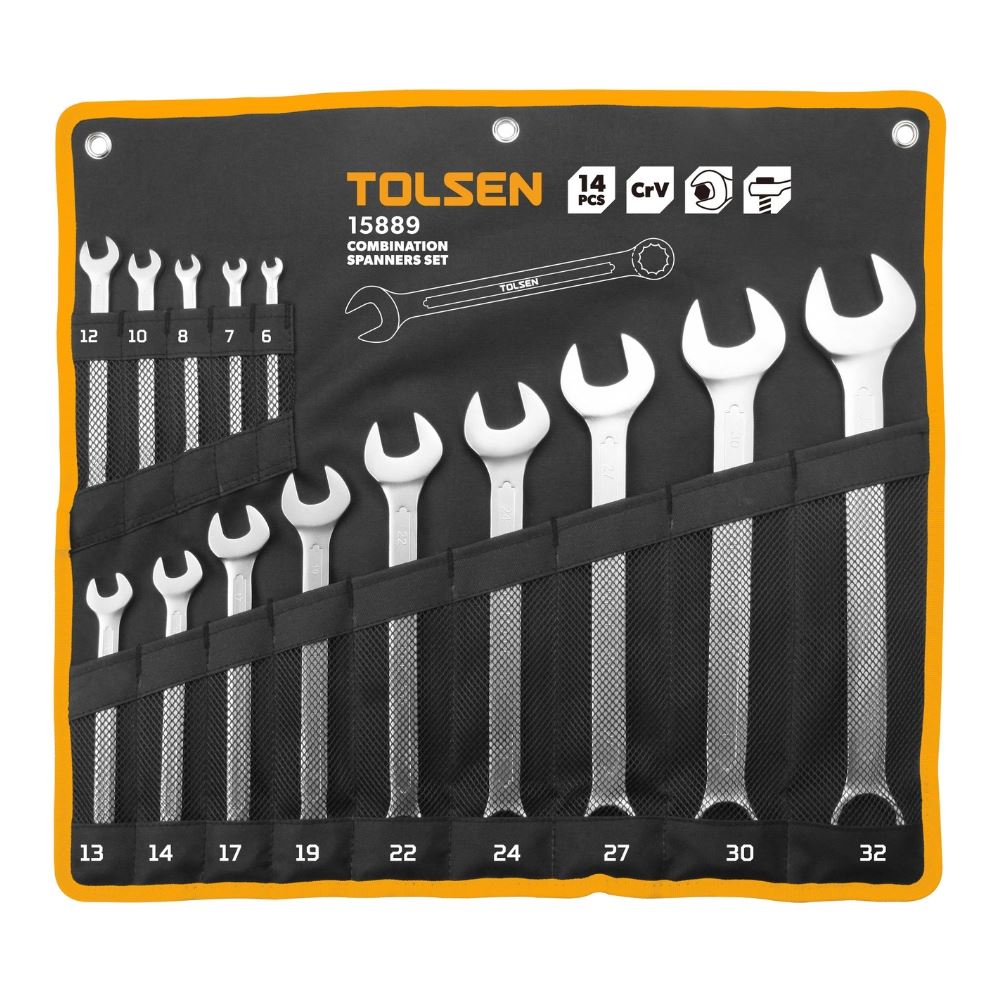 Bộ cờ lê Tolsen 15889 Màu Đen - Vàng
