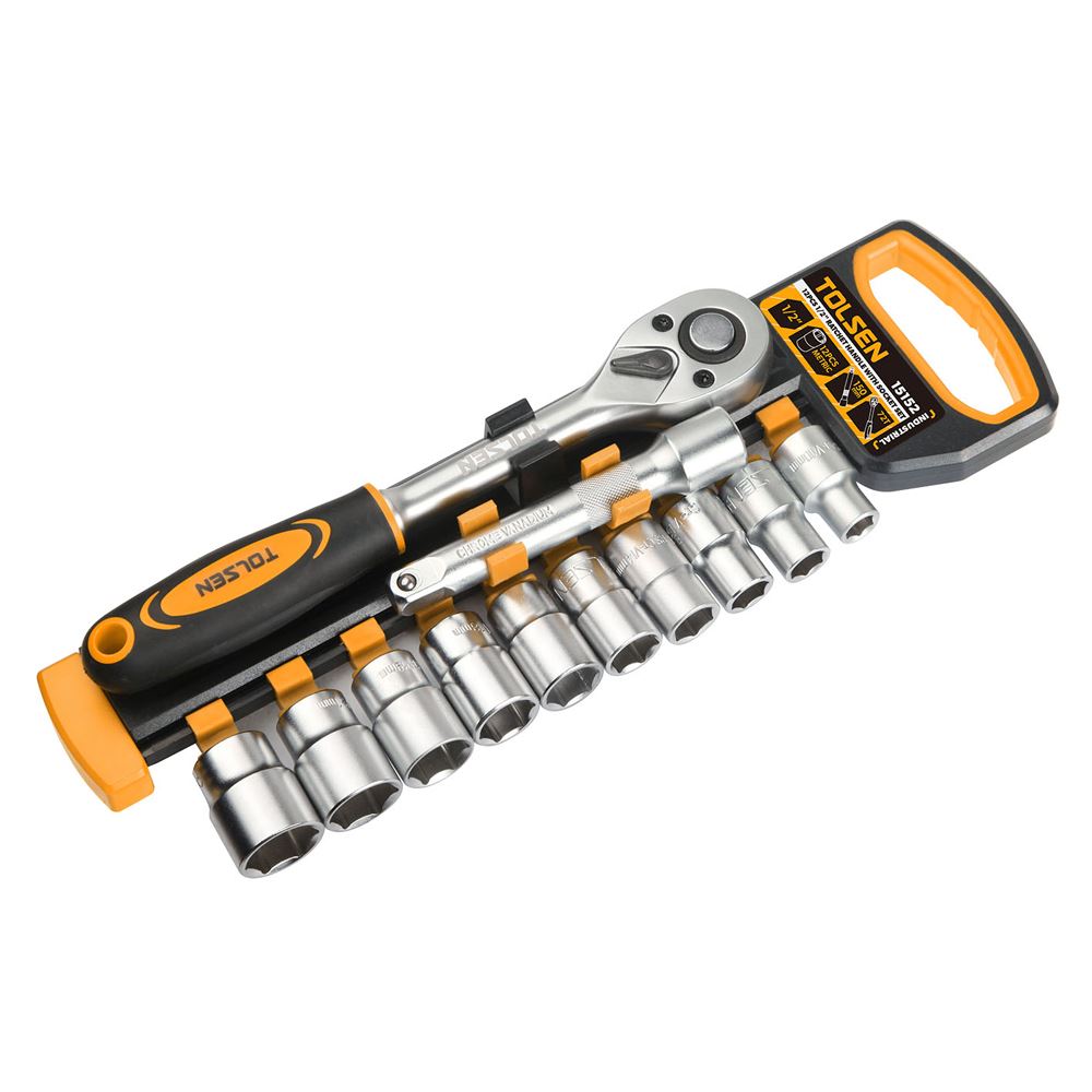 Bộ đầu típ 12 món Tolsen 15152 Màu Đen - Vàng
