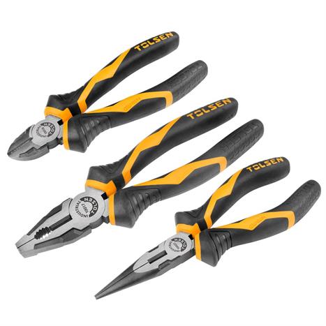 Bộ kềm 3 món Tolsen 10410 Màu Đen - Vàng