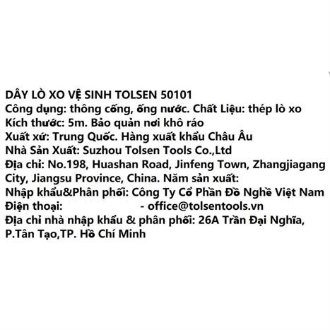 Dây thông cống Tolsen 50101