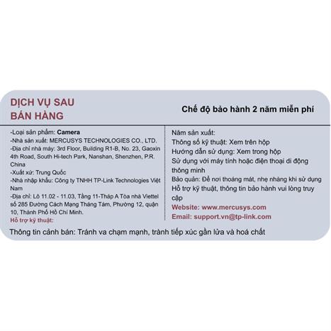 Camera IP 360 Độ Mercusys MC200 Màu Trắng