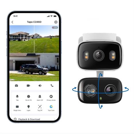 Camera IP Ngoài trời 360 Độ TP-Link Tapo C246D Màu Trắng