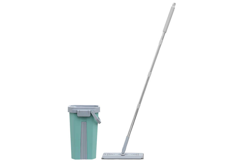 Bộ lau nhà tự vắt Delites BH-M905 Màu Xanh - Xám