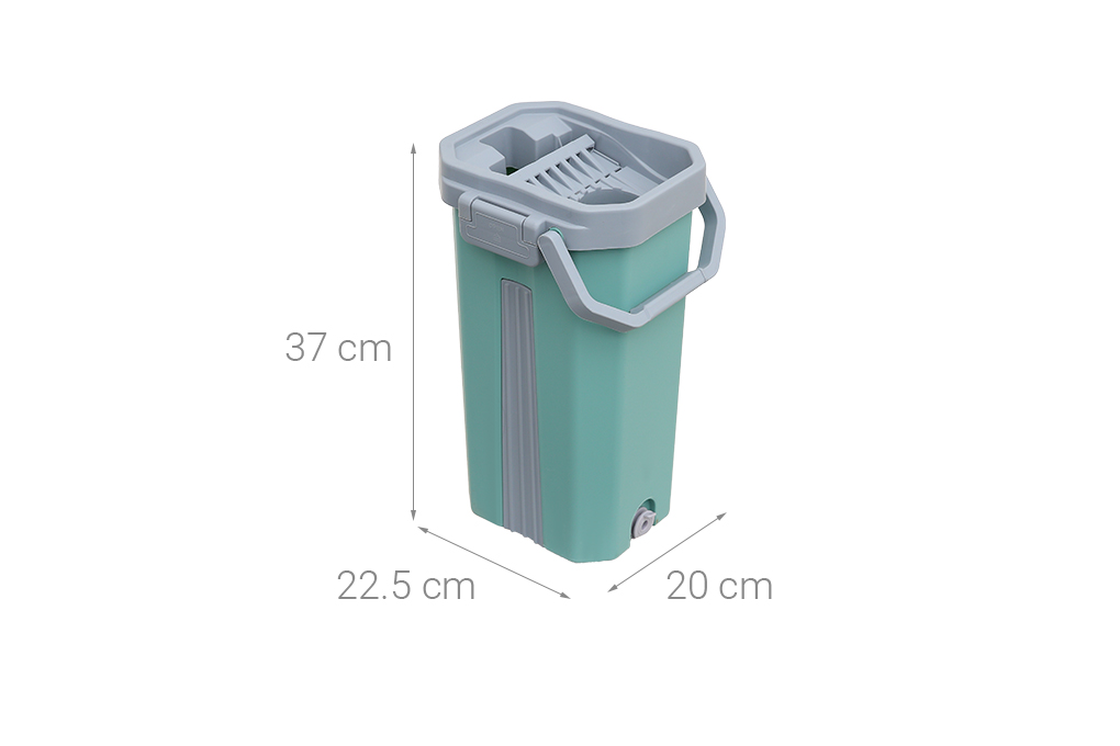 Bộ lau nhà tự vắt Delites BH-M905 Màu Xanh - Xám