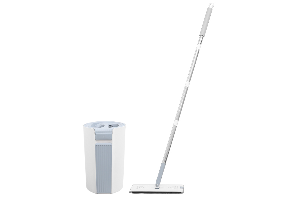 Bộ lau nhà tự vắt Delites BH-M760 Màu Trắng - Xám