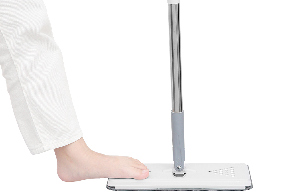 Bộ lau nhà tự vắt Delites BH-M760 Màu Trắng - Xám