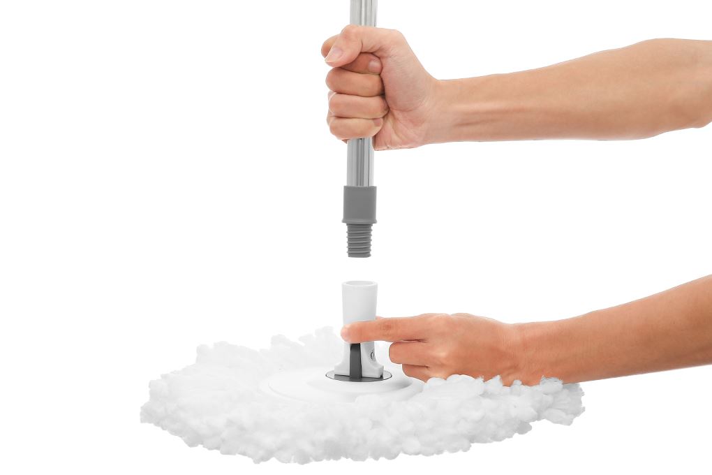 Bộ lau nhà 360 Delites H8555 Màu Trắng - Xám