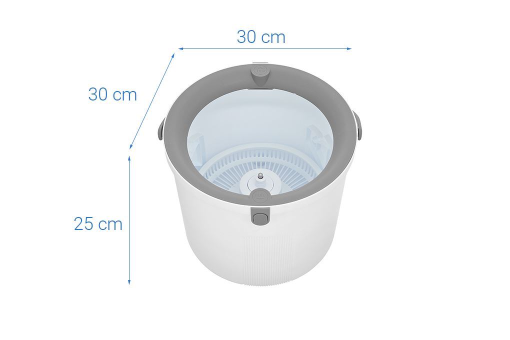 Bộ lau nhà 360 Delites H8555 Màu Trắng - Xám